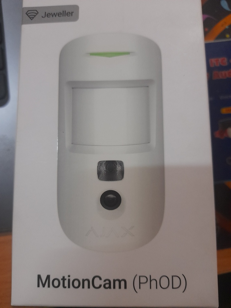 Ajax MotionCam (PhOD) Jeweller (8EU) white датчик руху з камерою