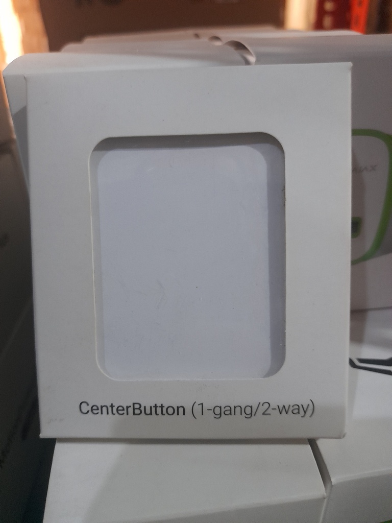 Ajax CenterButton (1-gang/2-way) [55] white кнопка