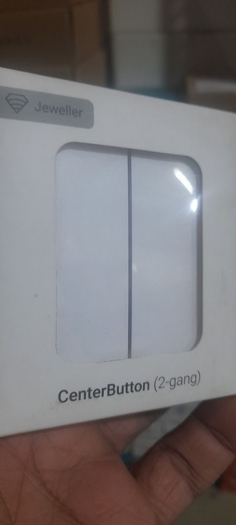 Ajax CenterButton (2-gang) [55] white кнопка