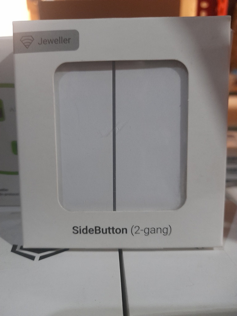 Ajax SideButton (2-gang) [55] white кнопка