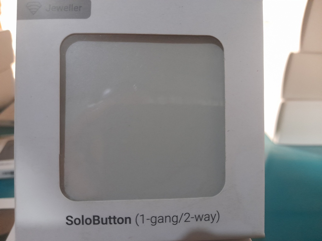 Ajax SoloButton (1-gang/2-way) [55] oyster кнопка